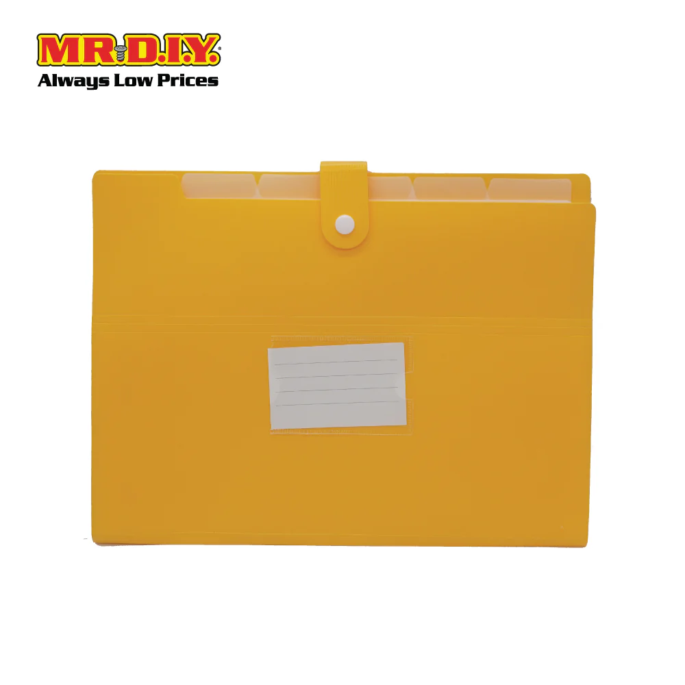 A4 6 Pockets Expanding File Folder with Button - Image 5