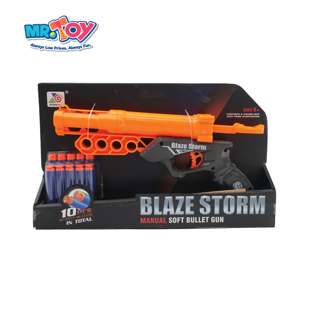 Blaze Storm Long Toy Gun with Soft Bullet