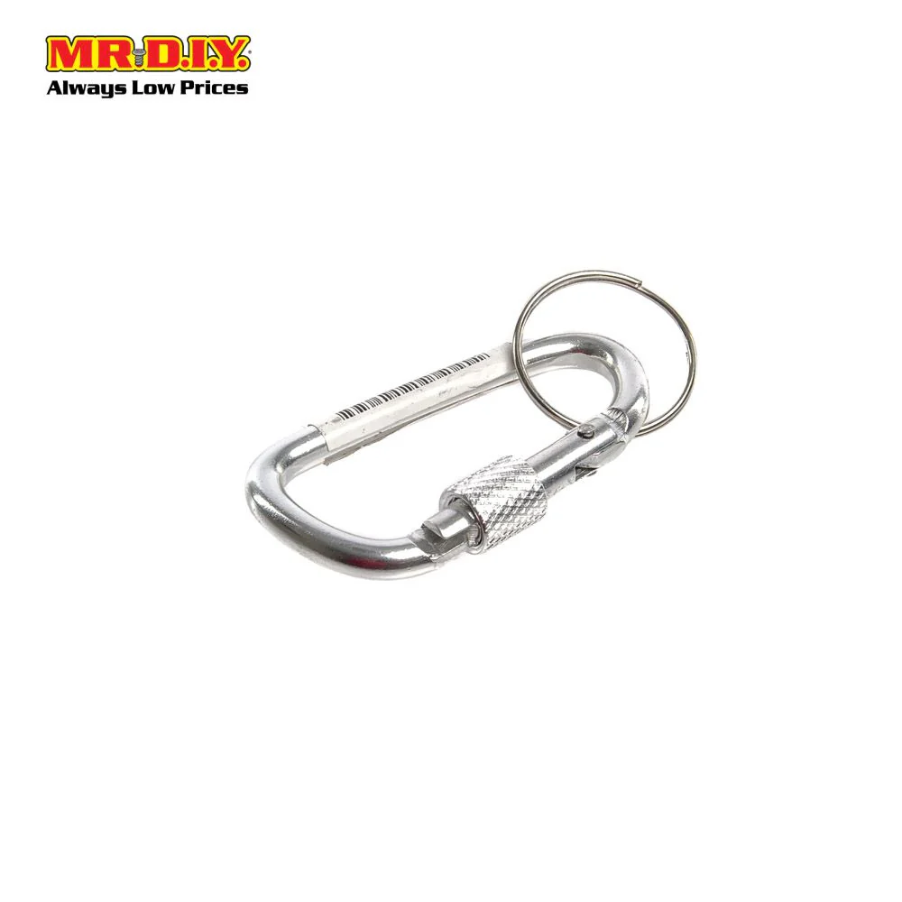 (MR.DIY) Lockable Carabiner D-Shape Aluminium Clip Snap Spring Fast Link Hook Buckle (5.5cm) - Image 5