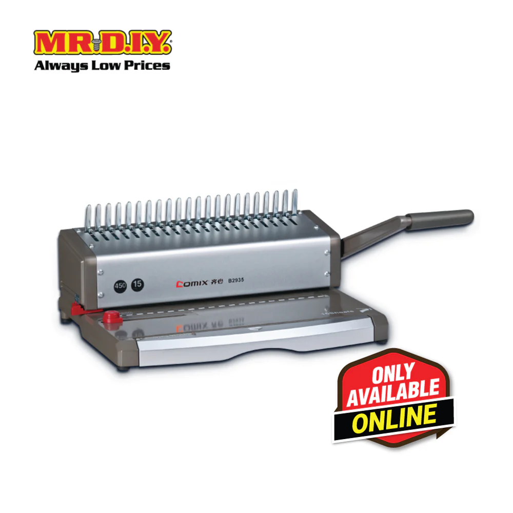 COMIX A4 Heavy Duty Comb Binding Machine (Punch 15 Sheets)