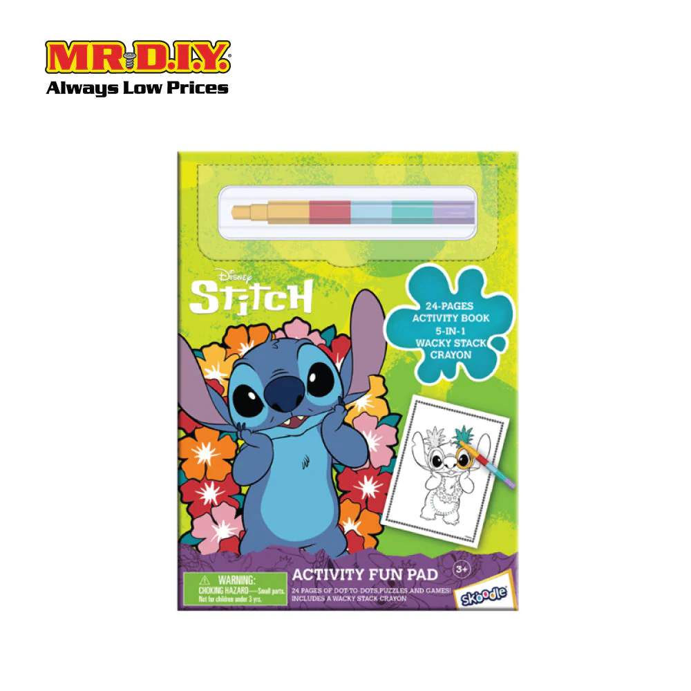 Disney Stitch Fun Pad Stackable Crayon