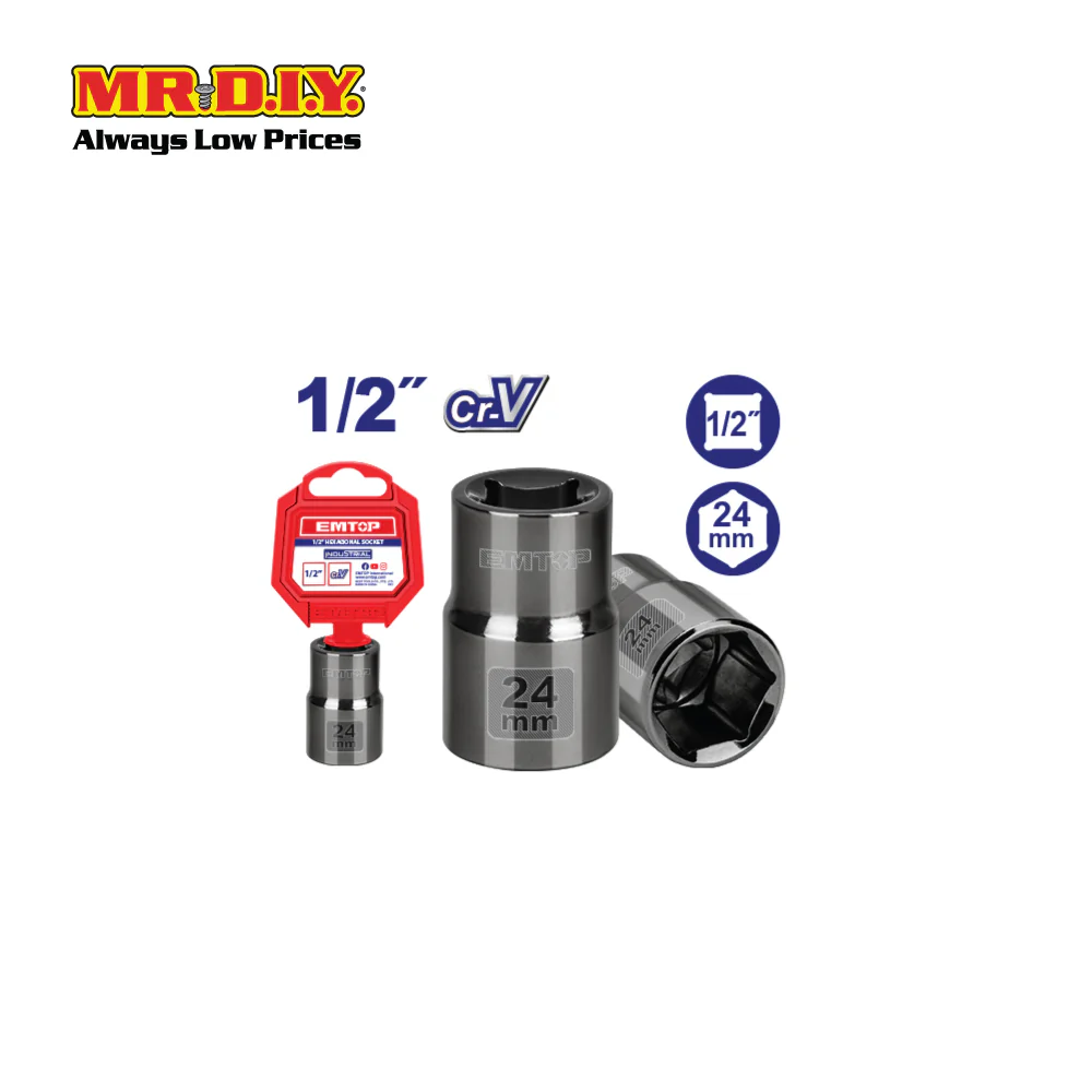[PRE-ORDER] EMTOP 1/2" Hexagonal socket 24mm - ESCT12241