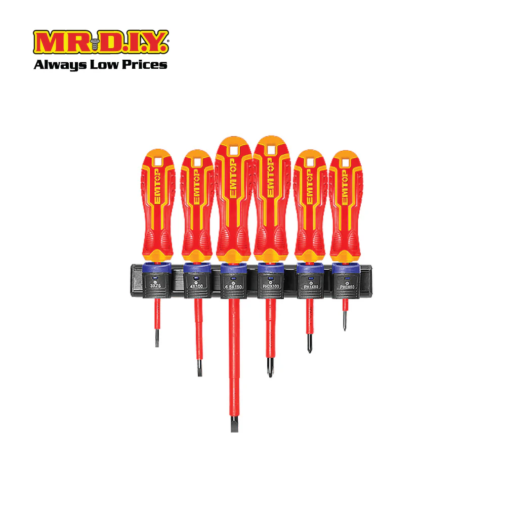 [PRE-ORDER] EMTOP 6 Pcs Insulated Screwdriver Set ESSTJS061