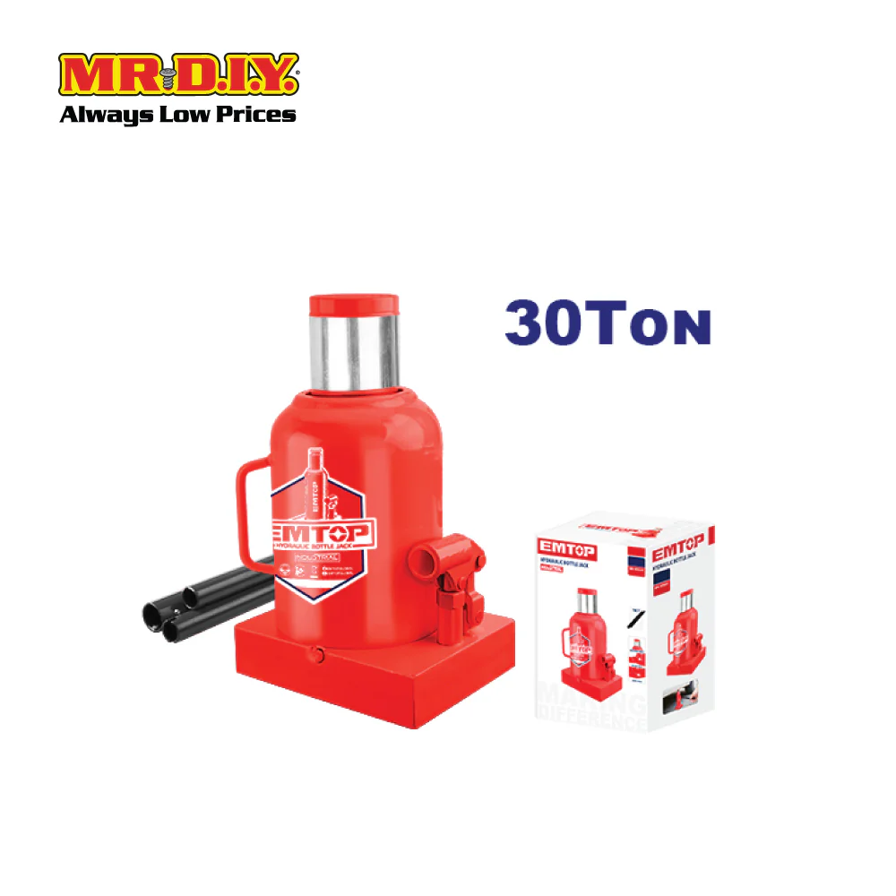 [PRE-ORDER] EMTOP Hydraulic bottle jack 30 Ton - EHJK1301
