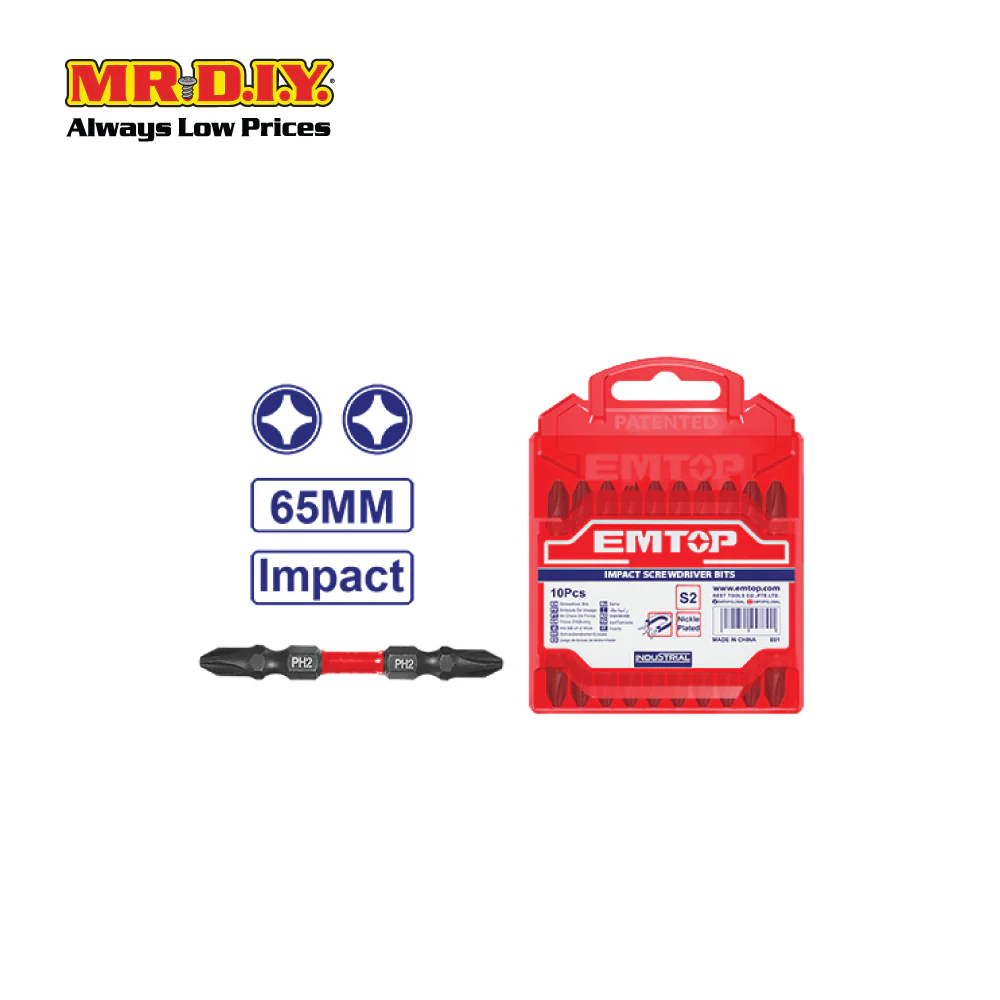 EMTOP Impact screwdriver bits - ESBTMPH233