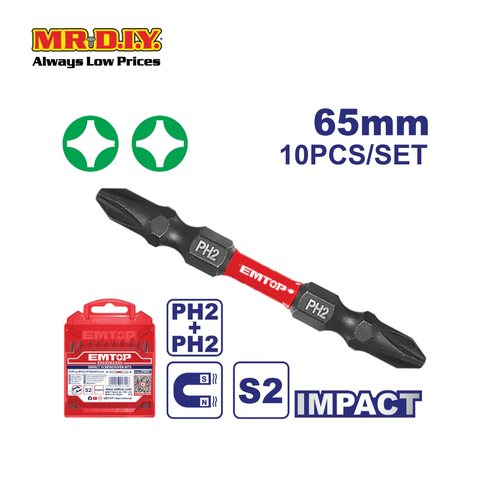 EMTOP Impact screwdriver bits - ESBTMPH233 - Image 2