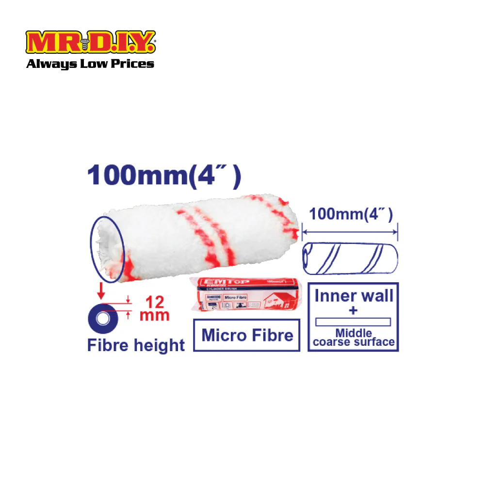 [PRE-ORDER] EMTOP Roller cover 4" - ECBH061002
