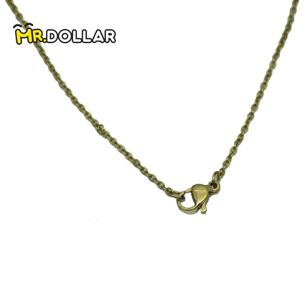HIAS JEWELLERY Gold Necklace with Black Lava Natural Diffuser Stone - Hexagon - Image 4