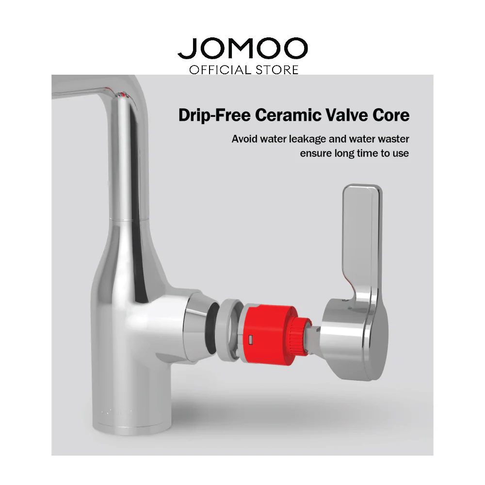 JOMOO Hot and Cold Basin Faucet Bathroom Faucet 32261 360° Swivel KEROX Ceramic Valve Water Tap - Image 6
