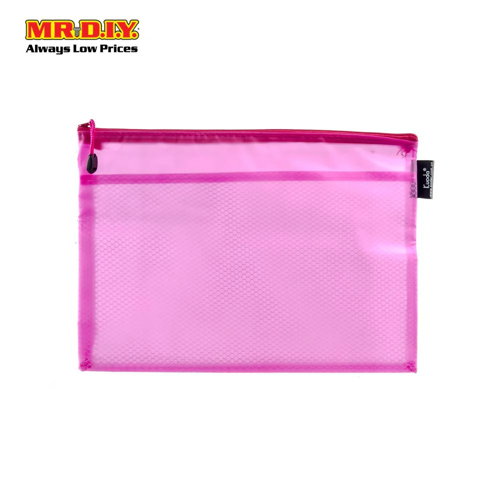 KUODA Translucent Zipper Plastic A4 Document Bag (1pc) - Image 5