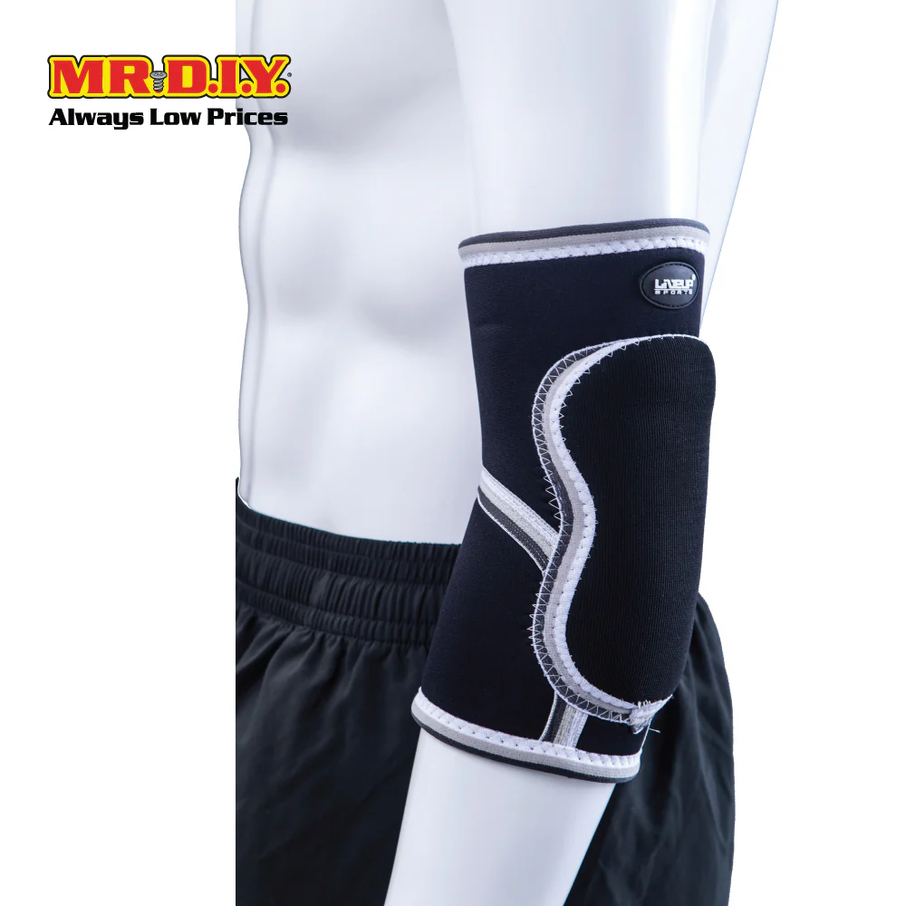 LIVEUP Sports Elbow Support With Foam Pad L/XL - Black LS5752 - Image 3