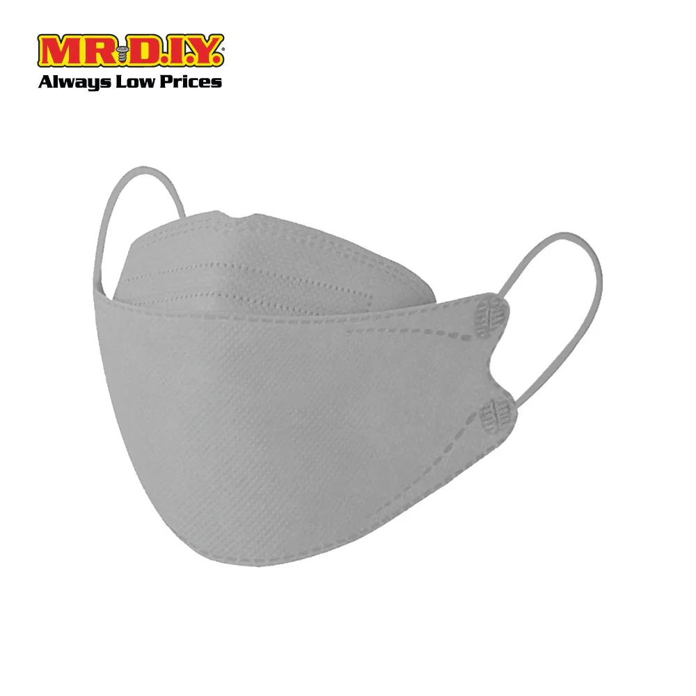(MR.DIY) 4-ply KF94/KN95 Face Mask (110 pcs) NEW DESIGN -Grey