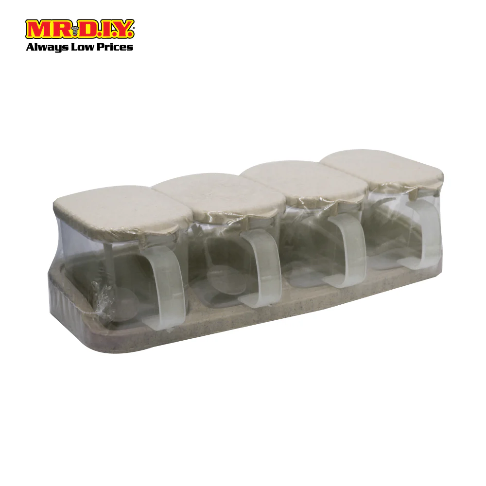 (MR.DIY) 4 Slot Seasoning Box Set M04-5174