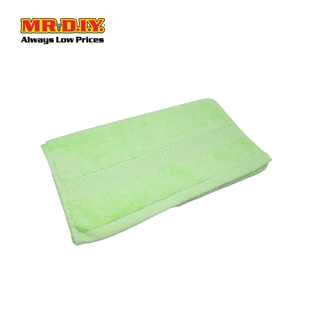 (MR.DIY) Absorbent Soft Cotton Hand Towel (35x75cm) - Green - Color Series - Image 2