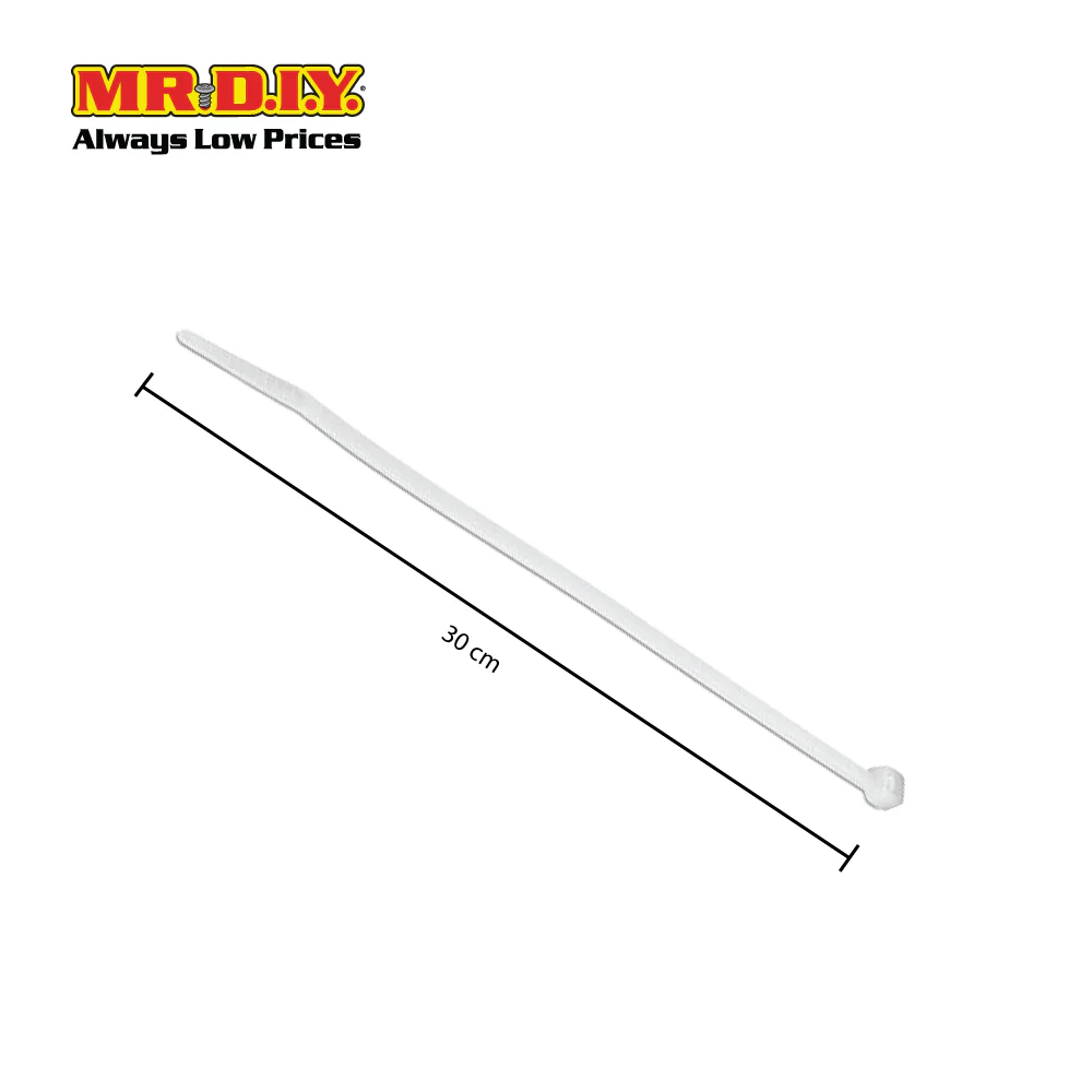 (MR.DIY) White Cable Ties (5mm x 30cm) 100pcs - Image 4