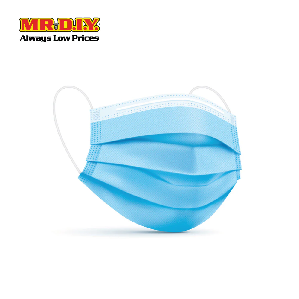 (MR.DIY) Disposable 3-Layer Filter Kids Face Mask (50pcs) -Blue