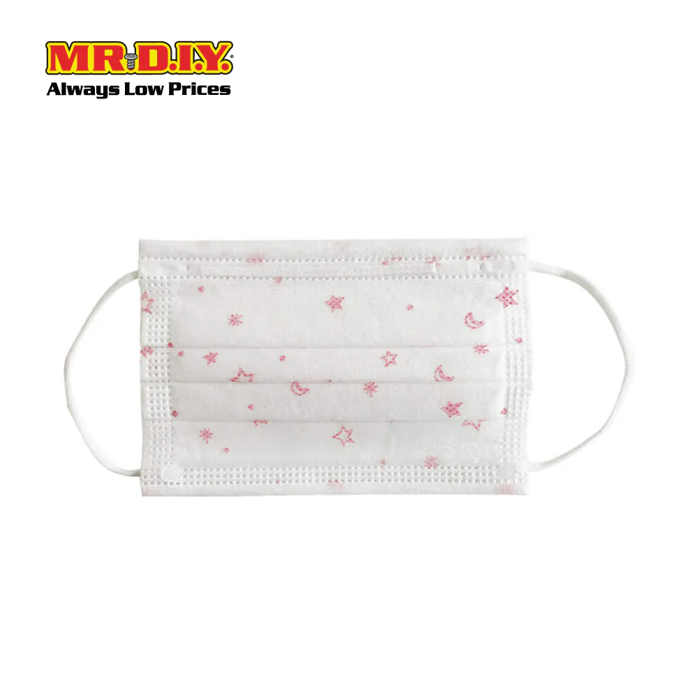 (MR.DIY) Disposable 3-Layer Filter Kids Face Mask (50pcs) -White