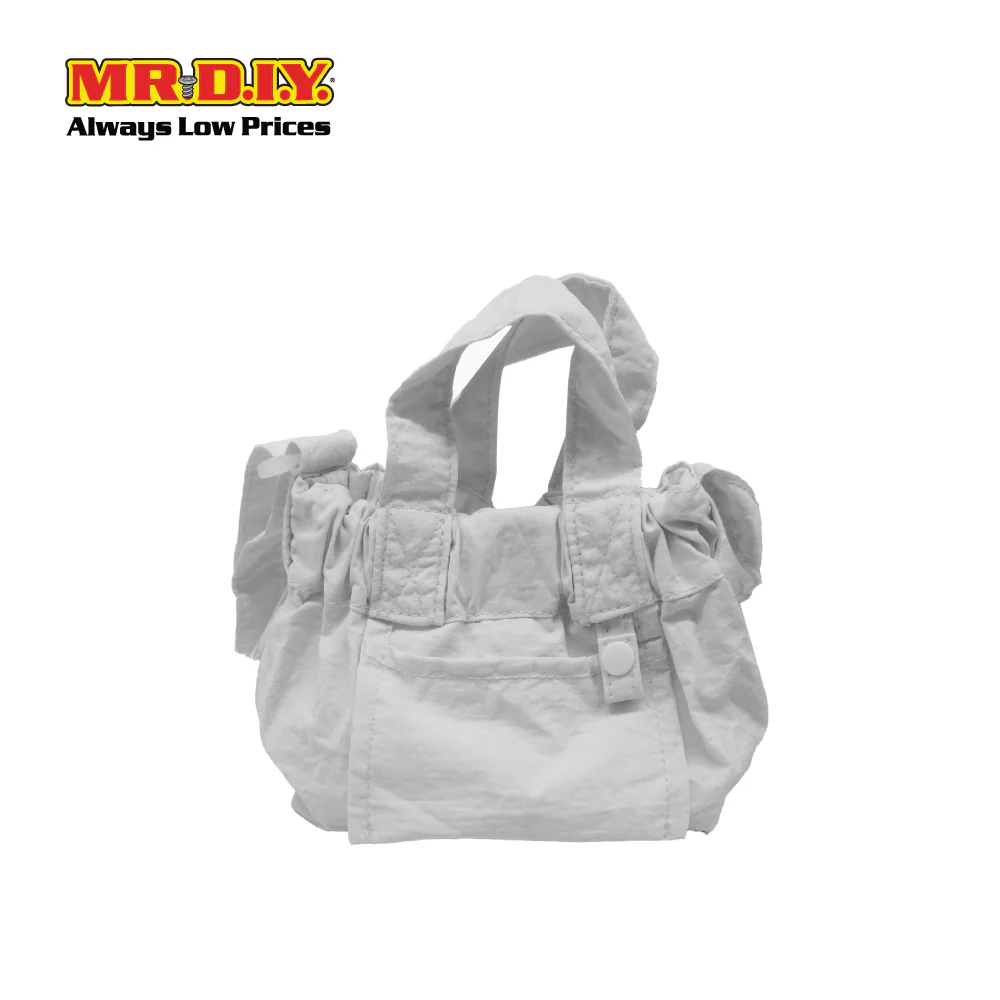 (MR.DIY) Dumpling Bag with adjustable strap (L15cm x W12cm x H9cm) - Grey - Color Series
