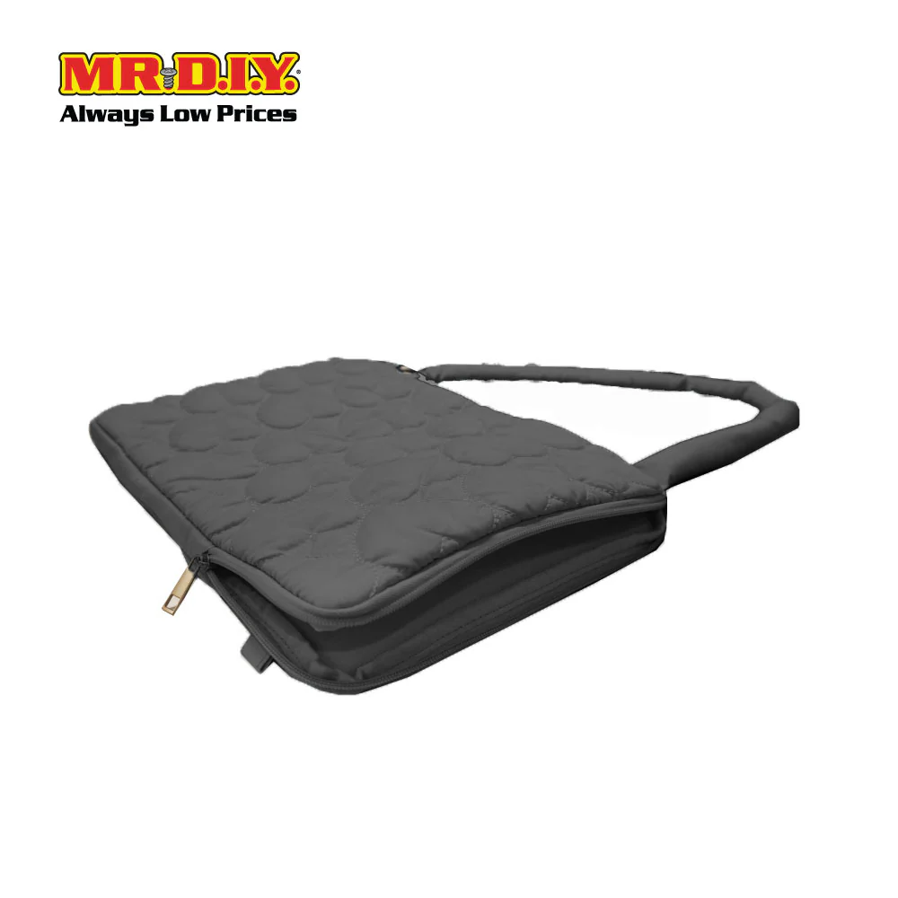 (MR.DIY) Heart Briefcase Office Laptop bag - BLACK - Color Series - Image 3