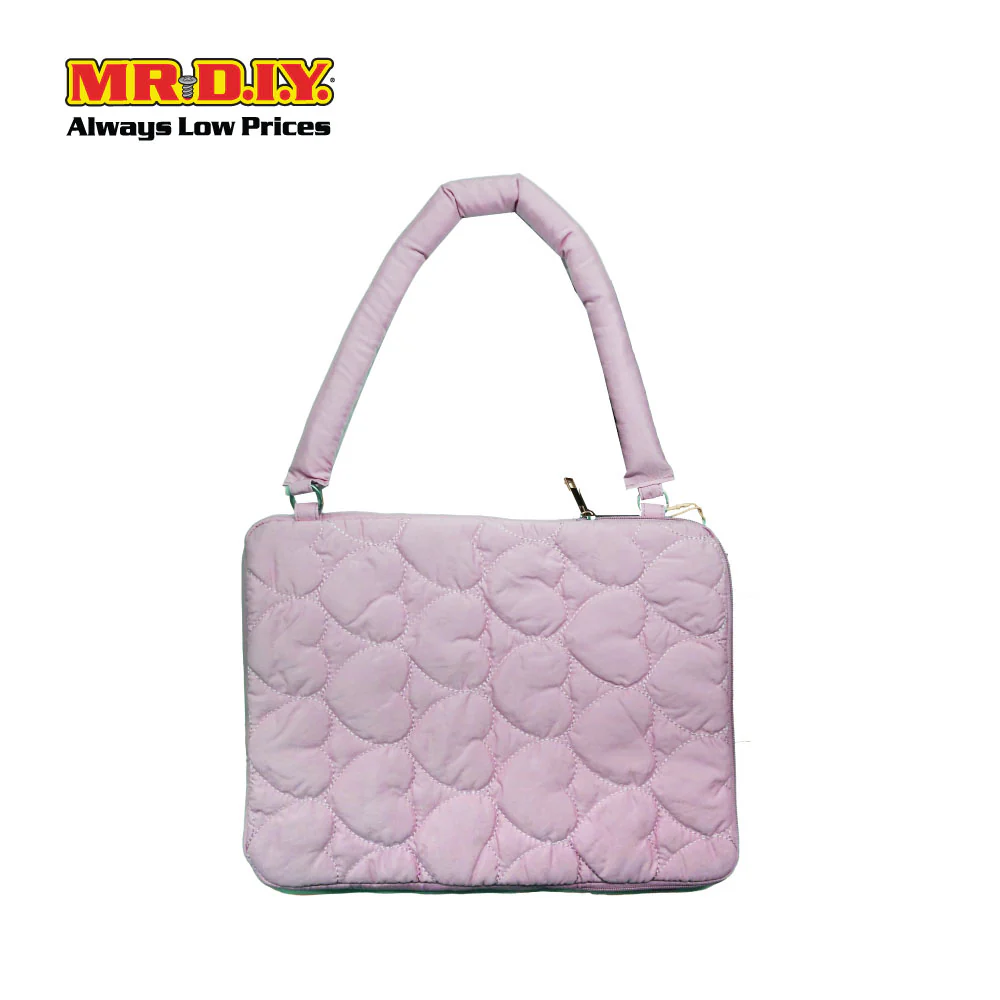 (MR.DIY) Heart Briefcase Office Laptop bag - LIGHT PINK - Color Series