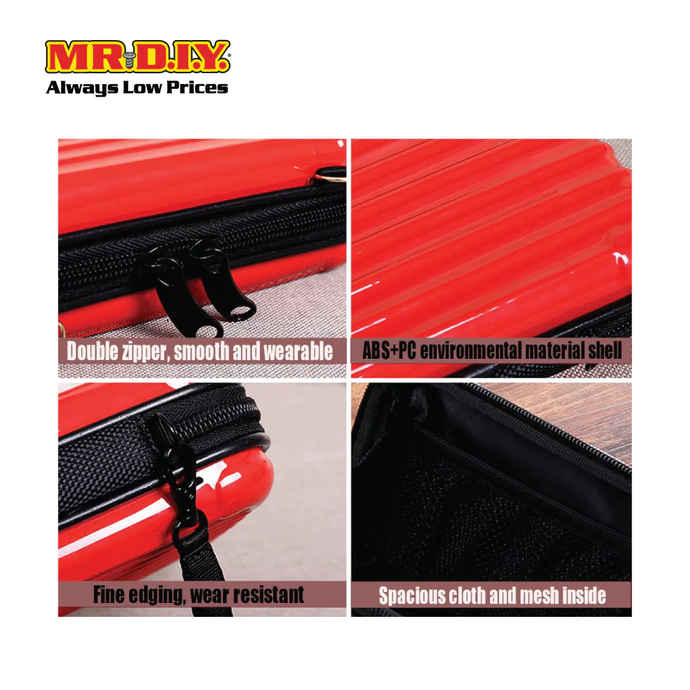 (MR.DIY) Hardcase Shoulder Bag with Strap - BLACK - Color Series - Image 7