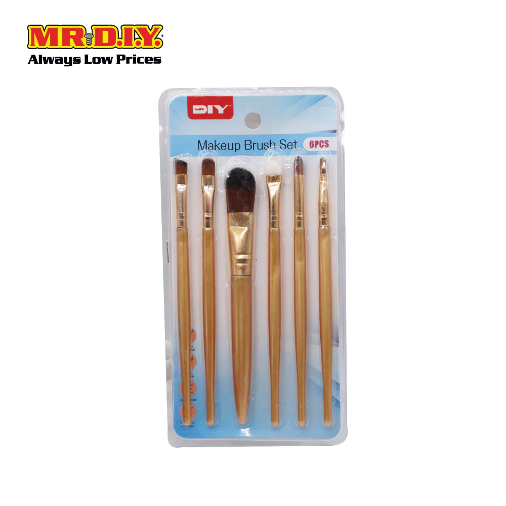 (MR.DIY) Make Up Brush Set (6 pieces) - Image 2