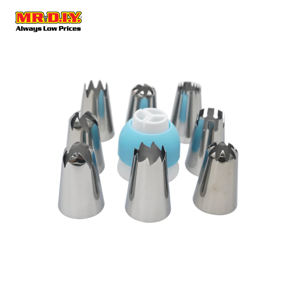 (MR.DIY) Piping Nozzle Set (9 pieces)