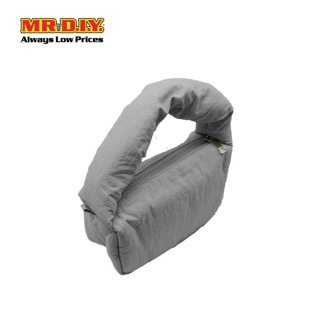 (MR. DIY) Small Puffy Bag with Strap Chain - GREY - Color Series - Image 2
