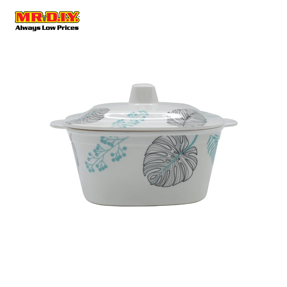 (MR.DIY) Square Lid Melamine Bowl (21cm)