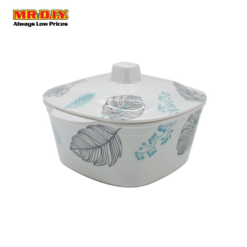 (MR.DIY) Square Lid Melamine Bowl (21cm) - Image 3