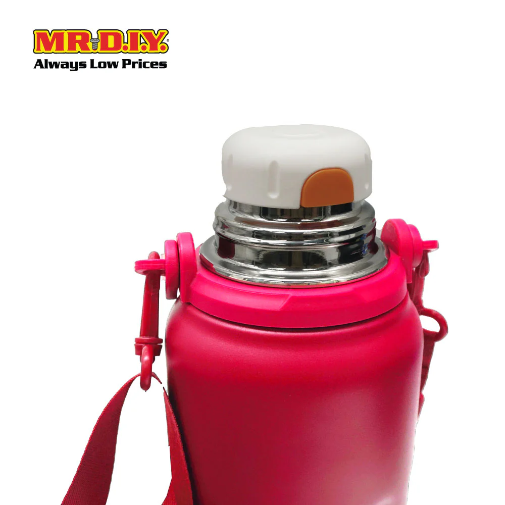 (MR. DIY) Stainless Steel Bottle Tumbler with Handle (800ml) - RED - Color Series - Image 3