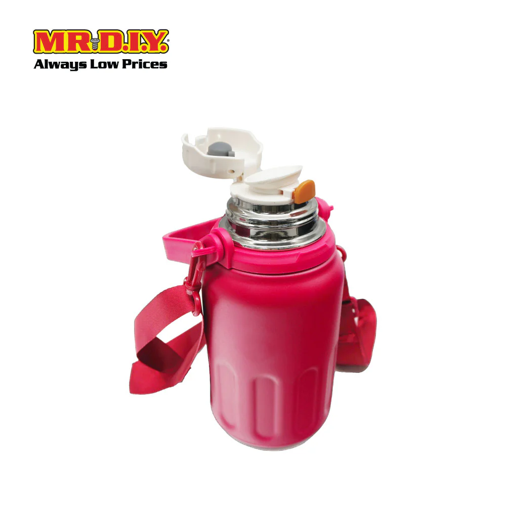 (MR. DIY) Stainless Steel Bottle Tumbler with Handle (800ml) - RED - Color Series - Image 5