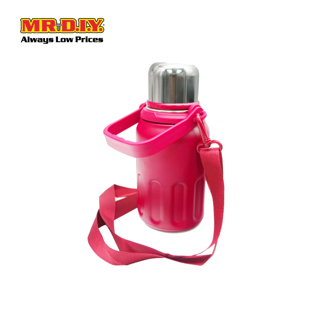(MR. DIY) Stainless Steel Bottle Tumbler with Handle (800ml) - RED - Color Series - Image 6