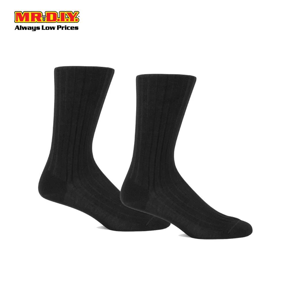 (MR.DIY) Student Socks Black (11-13) - Image 2