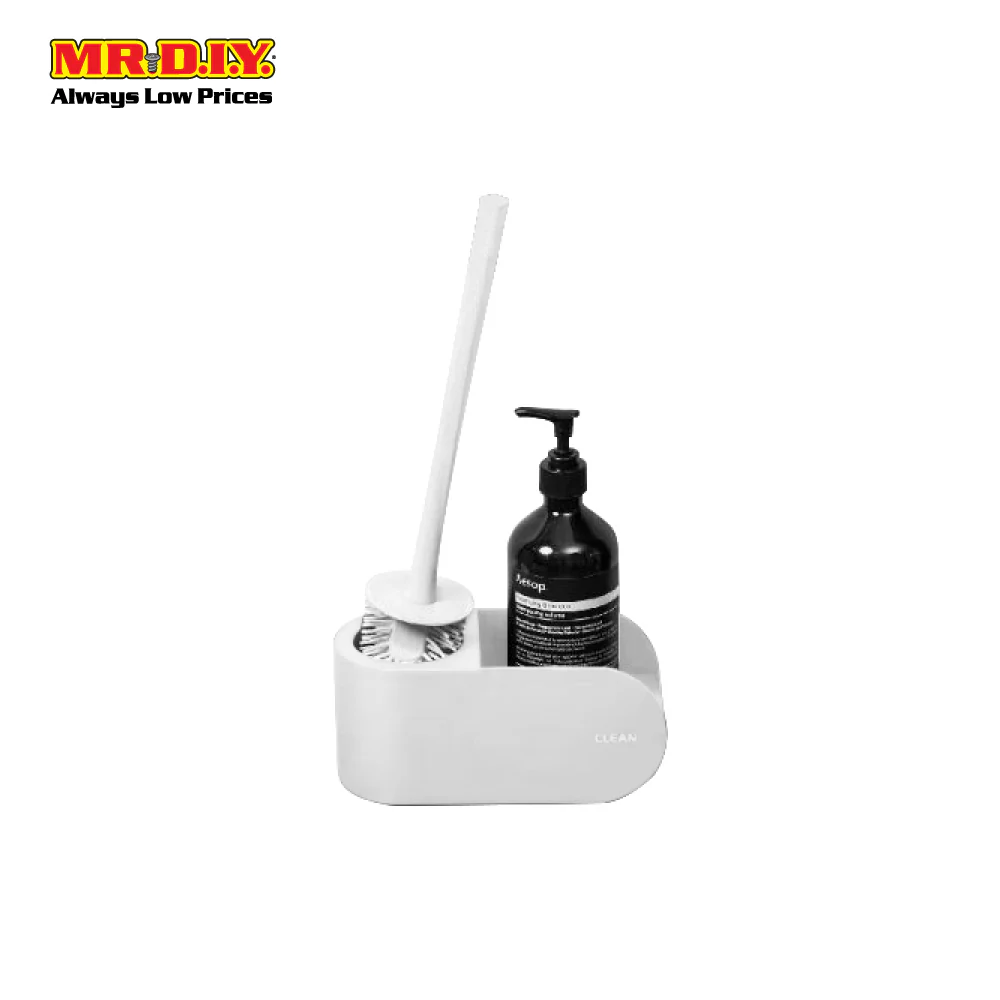 (MR.DIY) Wall-Mounted Toilet Brush Holder-Cyan
