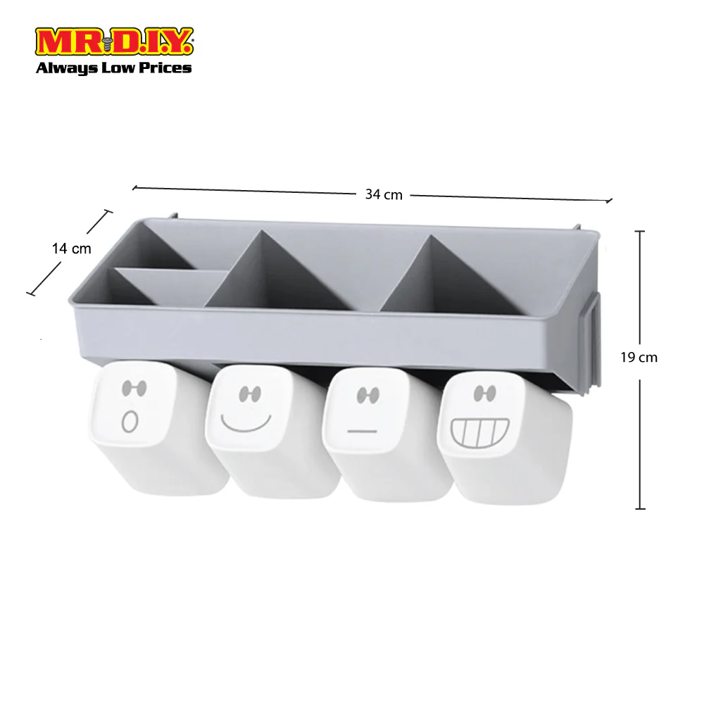 (MR.DIY) Wall-Mounted Toothbrush Holder-Pink - Image 9