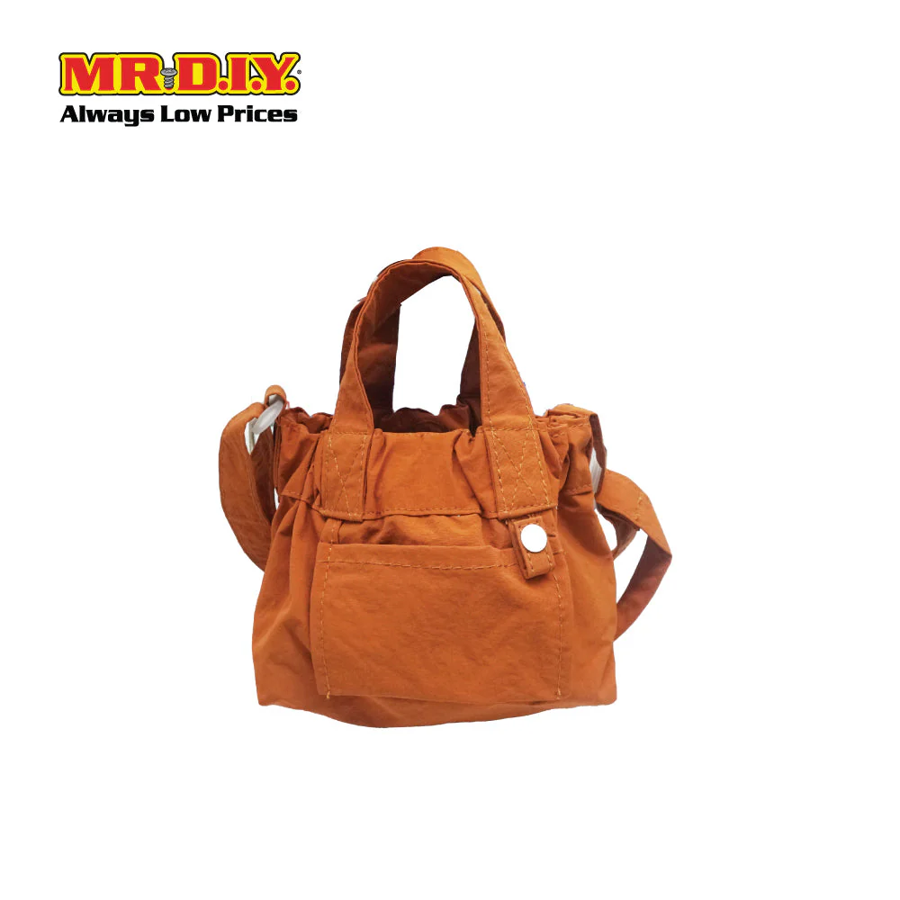 (MR.DIY) Dumpling Bag with adjustable strap (L15cm x W12cm x H9cm) - Orange - Color Series