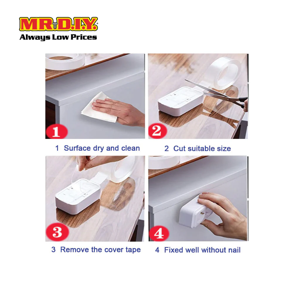 (MR.DIY) Nano D/S Adhesive Tape 30mm (3M) - Image 4