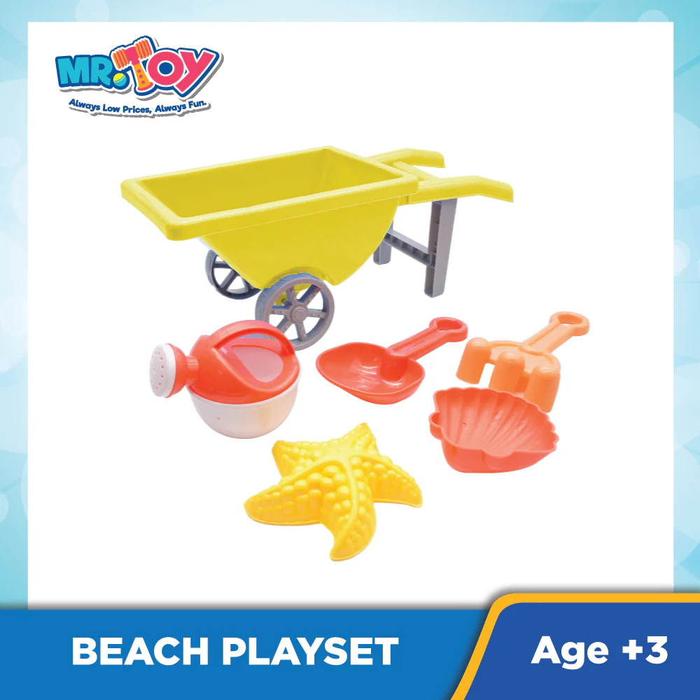 (MR. TOY) Sand Beach Cart Set (7 pieces)
