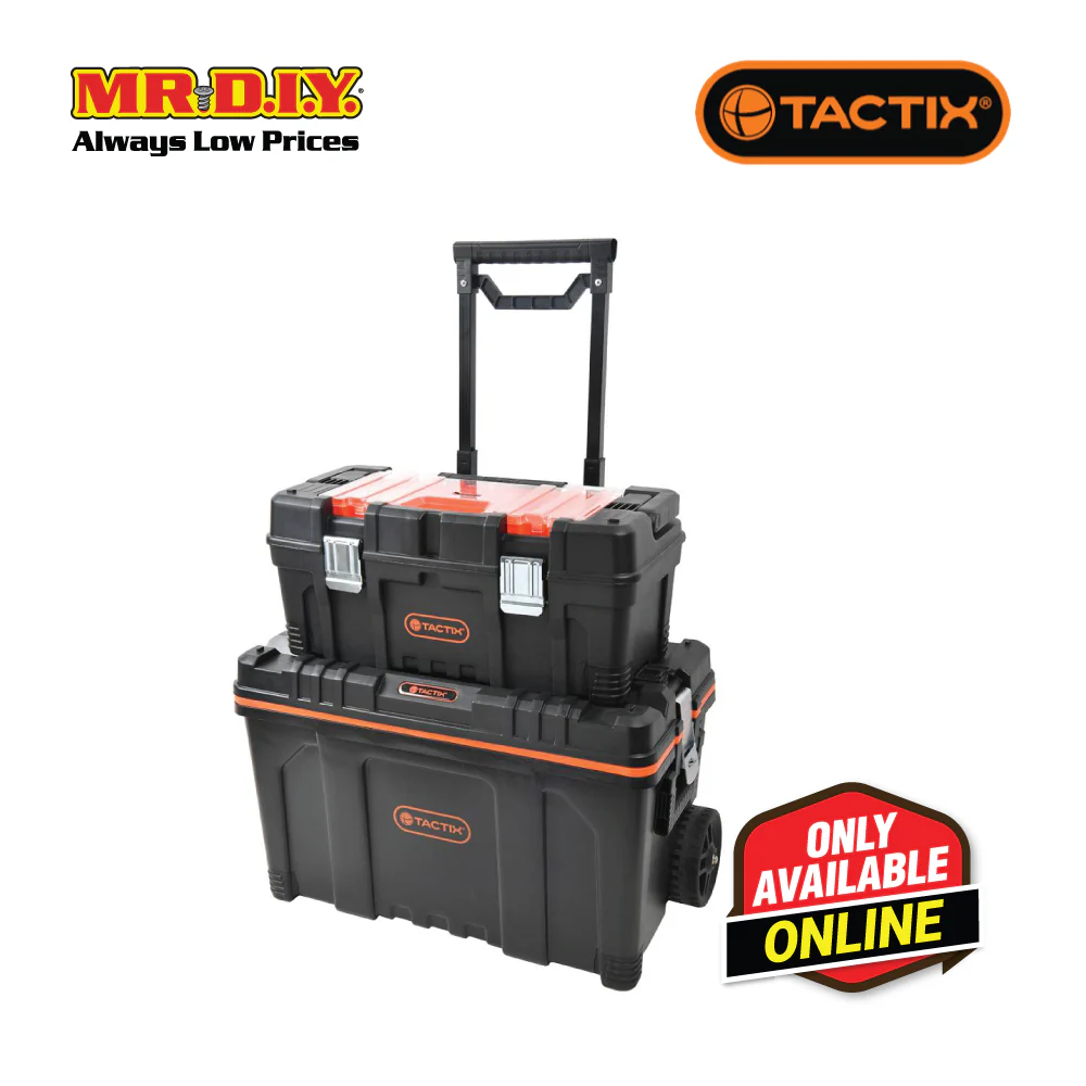 TACTIX 2 In 1 Rolling Tool Box Set (64.2cm)