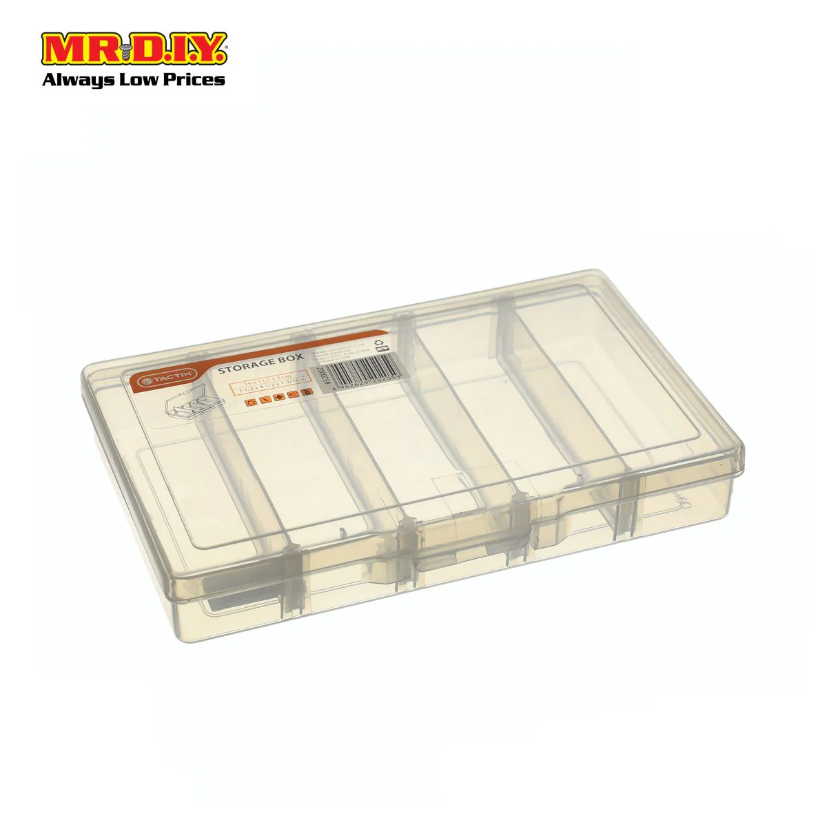 TACTIX 5 Compartments Storage Box
