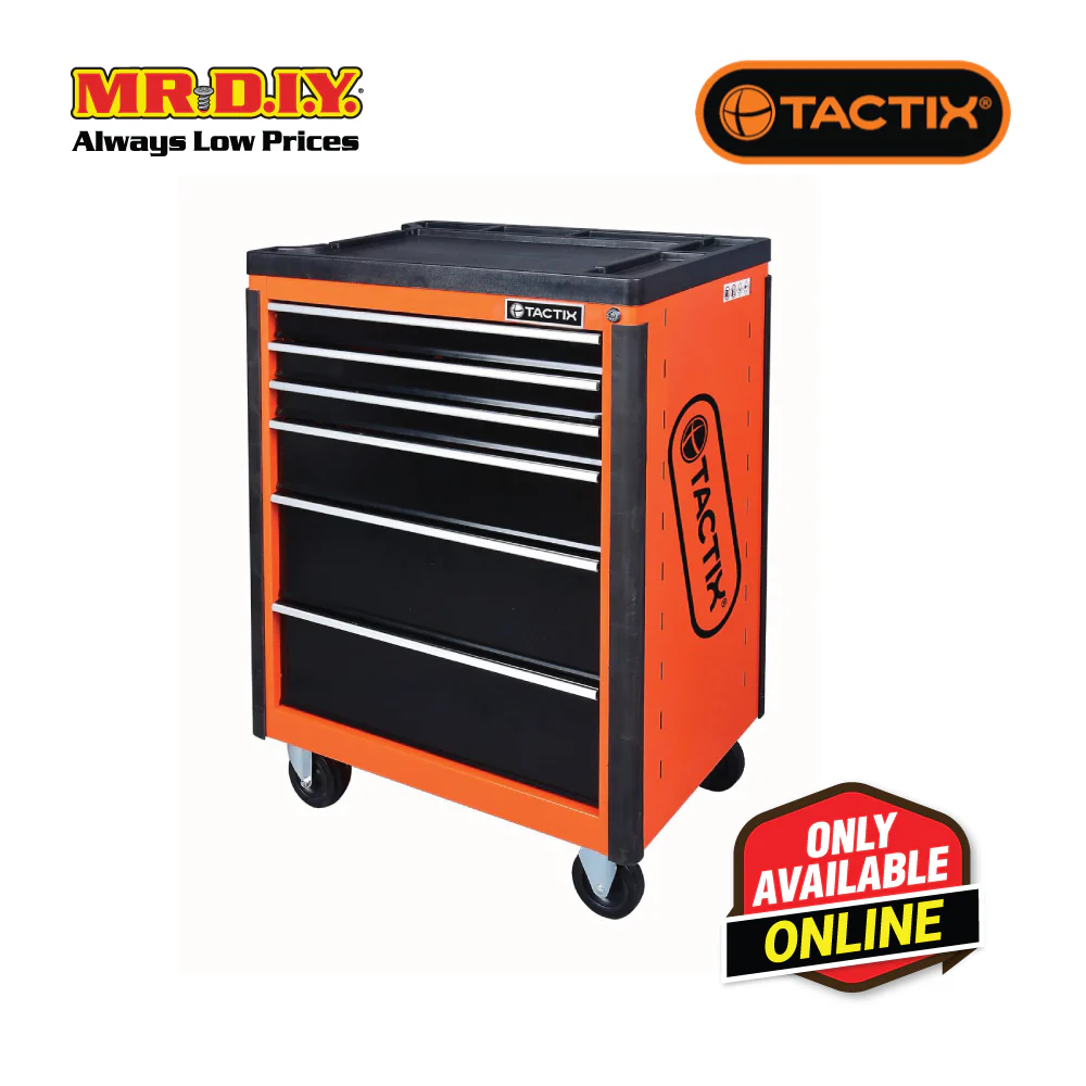 TACTIX 6- Drawers Wide Roll Away Cabinet