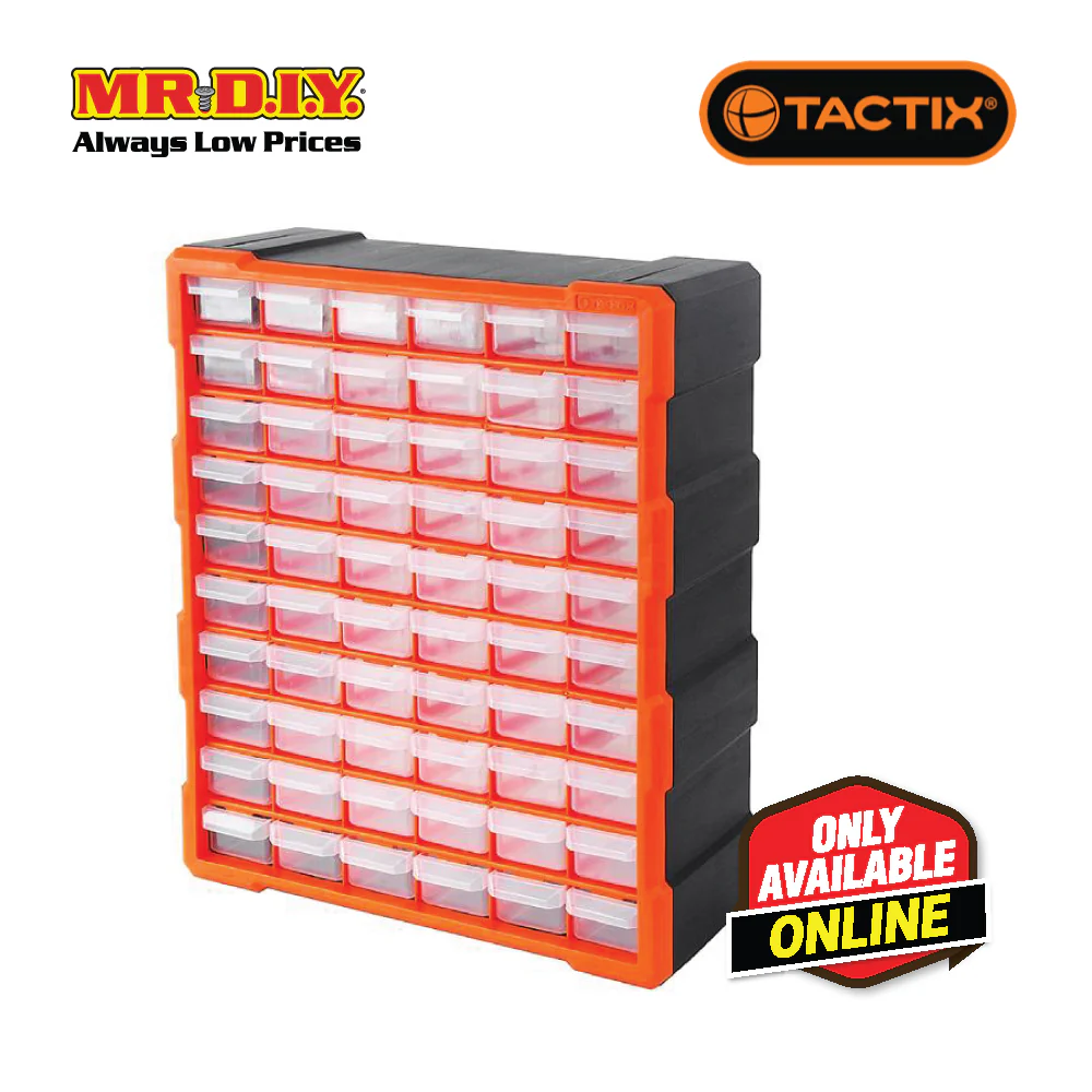 TACTIX 60-Drawers Storage Bin