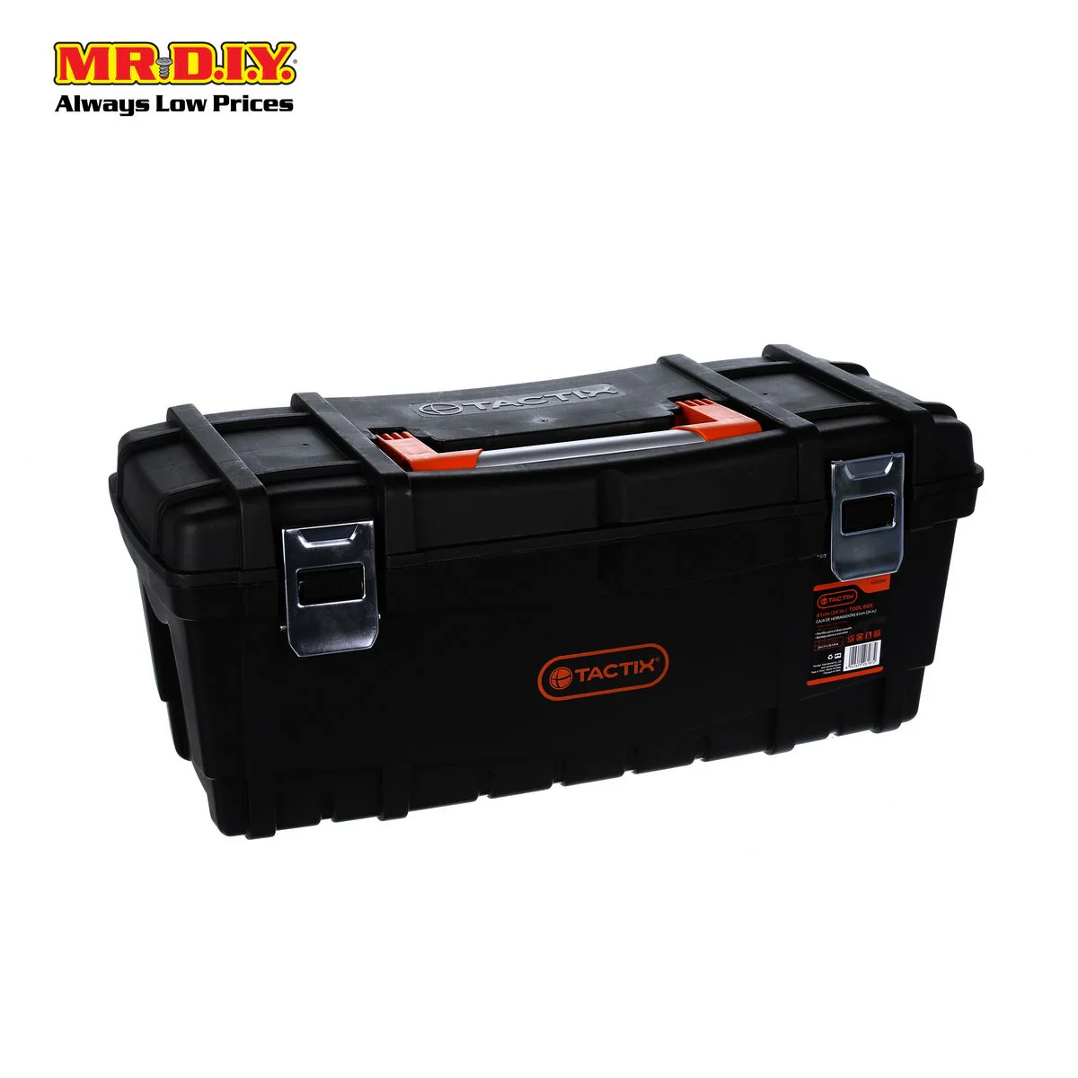 TACTIX Rectangular Plastic Storage Tool Box (61cm)