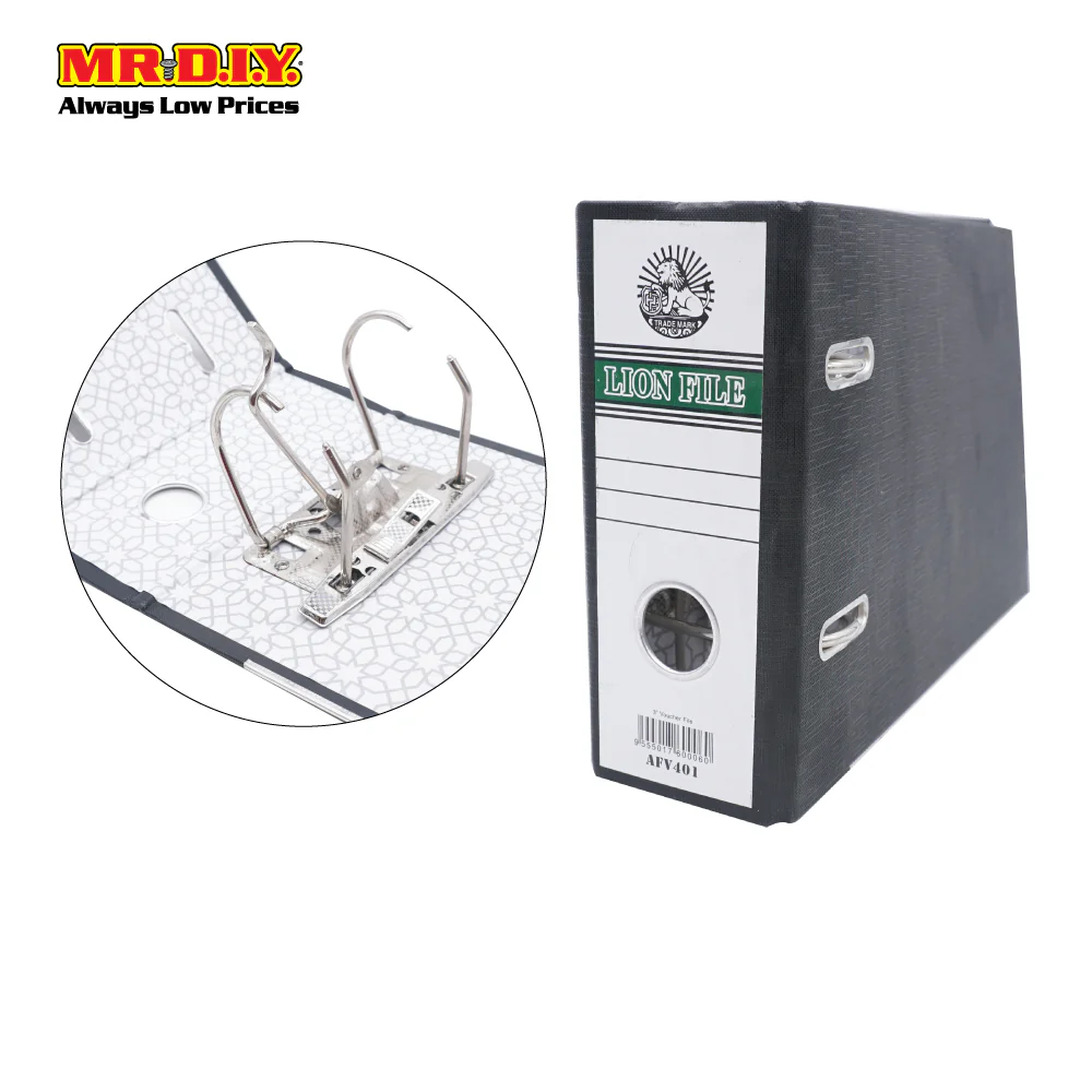 TRADEMARK Academy 3" Voucher Lion Lever Arch File