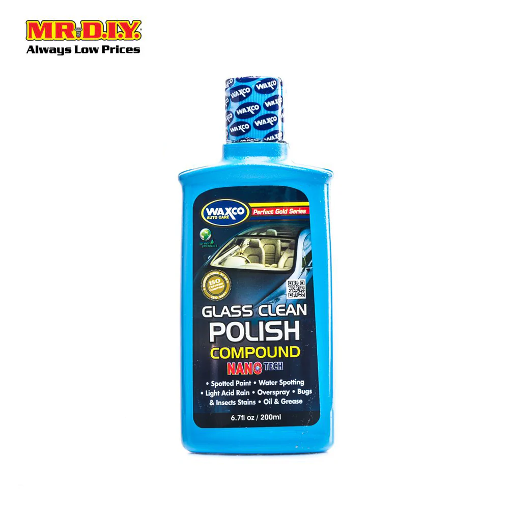 WAXCO Auto Care Glass Clean Polish Compound Nano Tech 200ml
