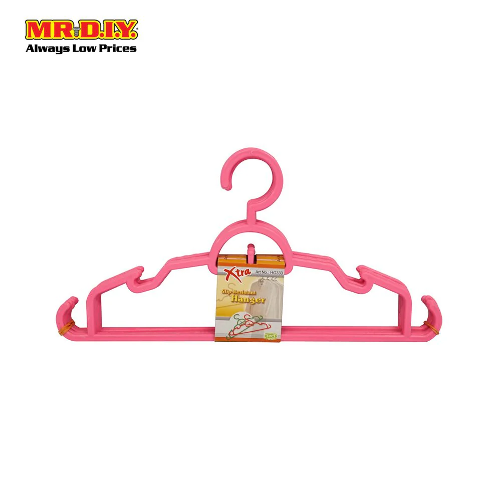 XTRA Slip-Resistant Plastic Clothes Hanger (36 x 17.5cm) (6pcs) - Image 9